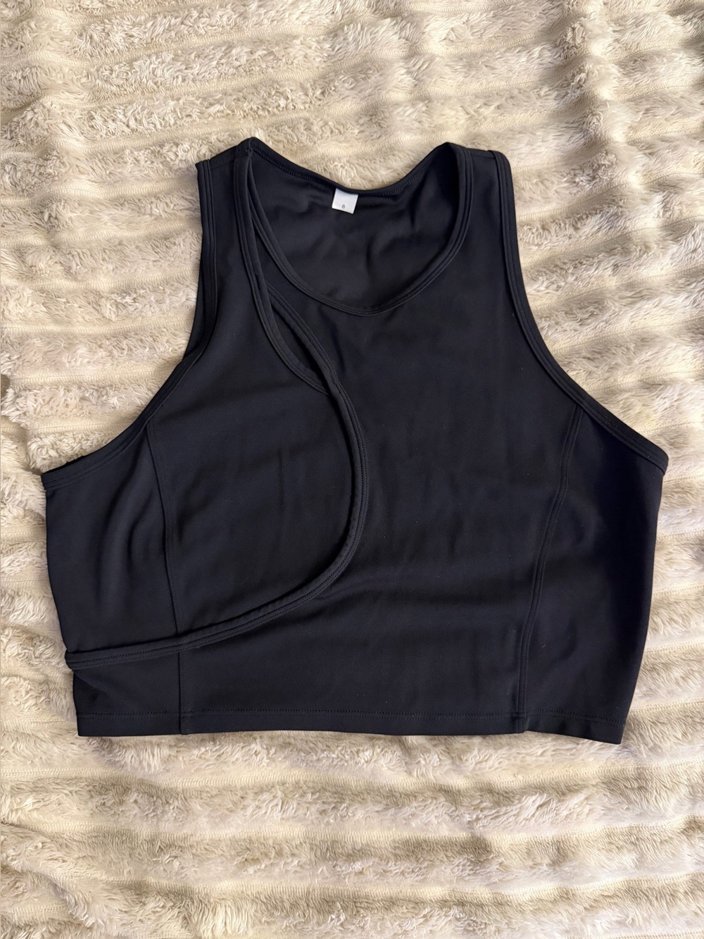 Lululemon Black Women’s Crop Tank Top - size 8